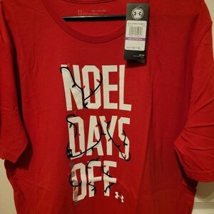 Under Armour Red 'Noel Days Off' Tee